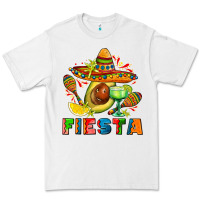White fıesta with avocado and sombrero Premium Tee - AdoDesignShop