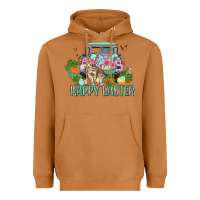 Meerkat Happy Easter Day Heavyweight Hoodie - CowGirlArtShop