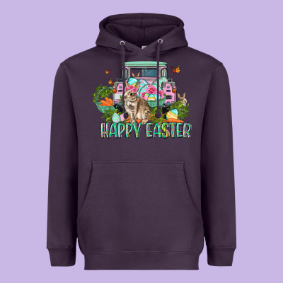 Happy Easter Day Heavyweight Hoodie Designed By Cowgirlartshop