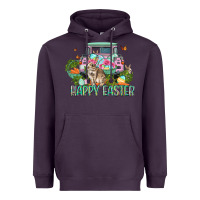 Plum Happy Easter Day Heavyweight Hoodie - CowGirlArtShop
