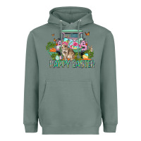 Sage Happy Easter Day Heavyweight Hoodie - CowGirlArtShop