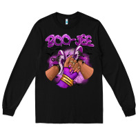 Black Boo-jee Halloween afro sneakers Long Sleeve Tee - RanaPortraitStore