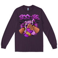 Plum Boo-jee Halloween afro sneakers Long Sleeve Tee - RanaPortraitStore