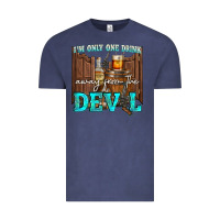 Vintage Denim im only one drink Vintage Tee - NancyCooperArtShop