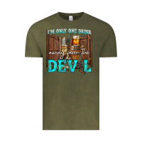 Vintage Olive im only one drink Vintage Tee - NancyCooperArtShop