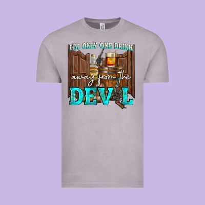 Im Only One Drink Vintage Tee Designed By Nancycooperartshop