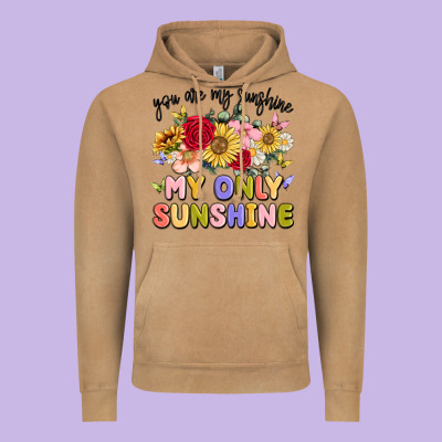 You Are My Sunshine My Only Sunshine Vintage Hoodie Designed By Maliassmallbusiness