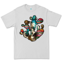 Dove Grey serape cactus Premium Tee - JahusDesignShop