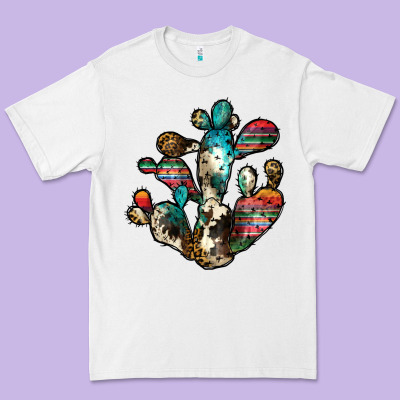 Serape Cactus Premium Tee Designed By Jahusdesignshop