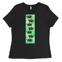 Dinosaur Ankylosaurus Pen Wrap Ladies Tee | Teevron