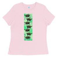 Bubblegum Pink dinosaur ankylosaurus pen wrap Ladies Tee - Artiststas