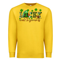 Lemon Lucky and i gnome it St. Patrick's Day Premium Sweatshirt - CowGirlArtShop