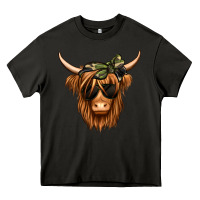 Asphalt camouflage long haired cow Heavy Core Tee - Jasminsmagicworld