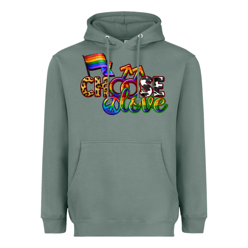 Western Choose Love Heavyweight Hoodie by CowGirlArtShop | Teevron