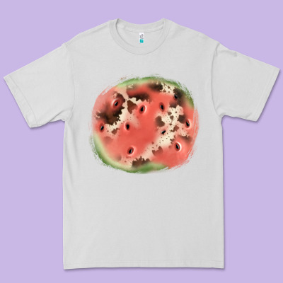 Watermelon Cowhide Patch3 Premium Tee Designed By Jahusdesignshop