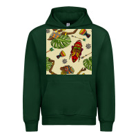 Forest Green african woman and mask seamless pattern Urban Hoodie - BundleAndBundleShop