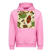 Fuchsia Pink african woman and mask seamless pattern Urban Hoodie - BundleAndBundleShop