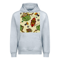 Heather Grey african woman and mask seamless pattern Urban Hoodie - BundleAndBundleShop