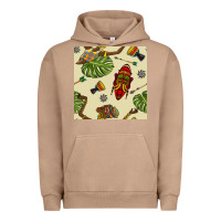 Pigment Burro african woman and mask seamless pattern Urban Hoodie - BundleAndBundleShop