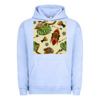 Pigment Grape Ice african woman and mask seamless pattern Urban Hoodie - BundleAndBundleShop