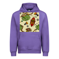 Tulip african woman and mask seamless pattern Urban Hoodie - BundleAndBundleShop