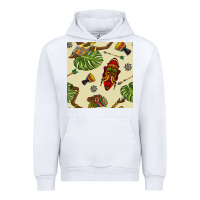 White african woman and mask seamless pattern Urban Hoodie - BundleAndBundleShop