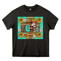 Sunflower And Daisy Nurse Tumbler Heavy Core Tee | Teevron