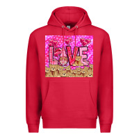 Cardinal Love gnome with bear tumbler Valentine's Day Premium Hoodie - HowdyJamesFarm