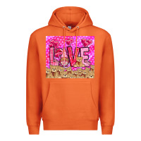 Carrot Love gnome with bear tumbler Valentine's Day Premium Hoodie - HowdyJamesFarm
