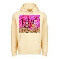 Pina Colada Love gnome with bear tumbler Valentine's Day Premium Hoodie - HowdyJamesFarm