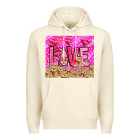 Sandshell Love gnome with bear tumbler Valentine's Day Premium Hoodie - HowdyJamesFarm