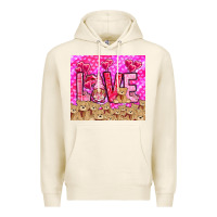Tofu Love gnome with bear tumbler Valentine's Day Premium Hoodie - HowdyJamesFarm