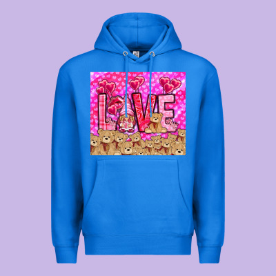 Love Gnome With Bear Tumbler Valentine's Day Premium Hoodie Designed By Howdyjamesfarm