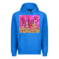 True Royal Love gnome with bear tumbler Valentine's Day Premium Hoodie - HowdyJamesFarm