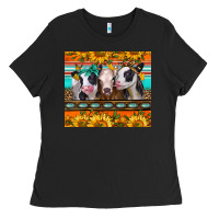 Black heifers and sunflowers Ladies Tee - Jasminsmagicworld