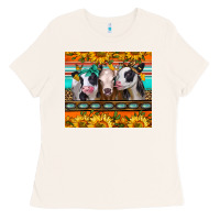 Bone heifers and sunflowers Ladies Tee - Jasminsmagicworld