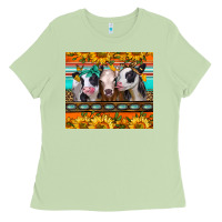 Matcha heifers and sunflowers Ladies Tee - Jasminsmagicworld