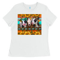 White heifers and sunflowers Ladies Tee - Jasminsmagicworld