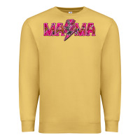 Antique Gold Mama neon lightning bolt mother's day Premium Sweatshirt - HowdyJamesFarm