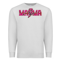 Dove Grey Mama neon lightning bolt mother's day Premium Sweatshirt - HowdyJamesFarm