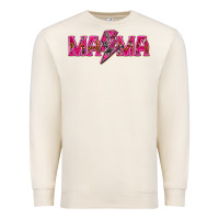 Sandshell Mama neon lightning bolt mother's day Premium Sweatshirt - HowdyJamesFarm