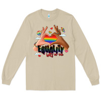 Mushroom equality hurts no one lgbtq hands Long Sleeve Tee - LillyAllenDesigns
