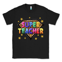 Black super teacher with leopard Classic Tee - NancyCooperArtShop