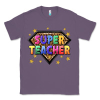 Lavender super teacher with leopard Classic Tee - NancyCooperArtShop