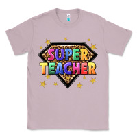 Lilac super teacher with leopard Classic Tee - NancyCooperArtShop