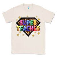 Natural super teacher with leopard Classic Tee - NancyCooperArtShop