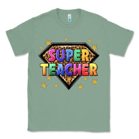 Sage super teacher with leopard Classic Tee - NancyCooperArtShop