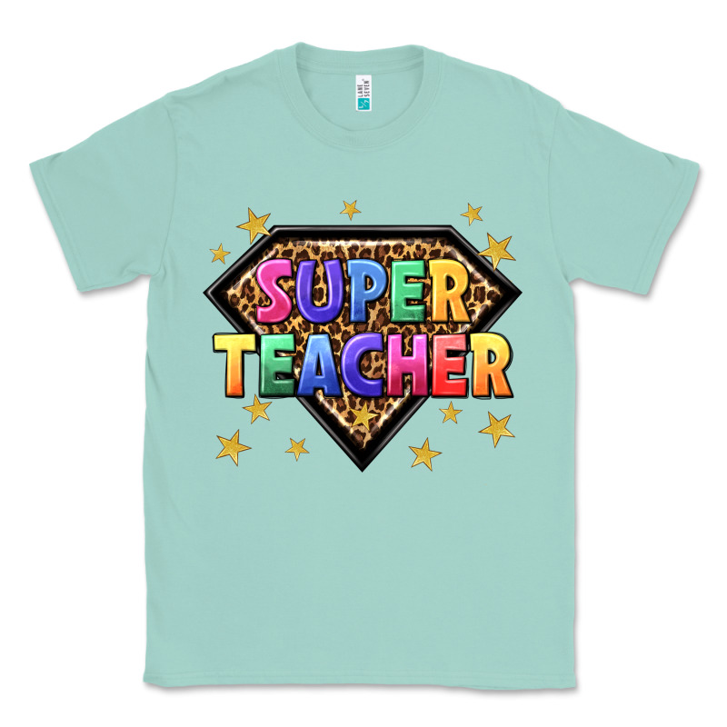 Super Teacher With Leopard Classic Tee by NancyCooperArtShop | Teevron