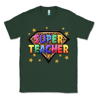 Sports Green super teacher with leopard Classic Tee - NancyCooperArtShop