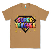 Toasted Coconut super teacher with leopard Classic Tee - NancyCooperArtShop